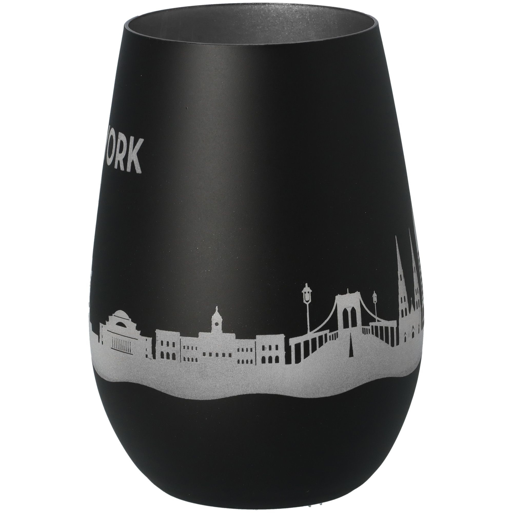 Windlicht Skyline New York Schwarz/Silber Windlicht Skyline New York Schwarz/Silber