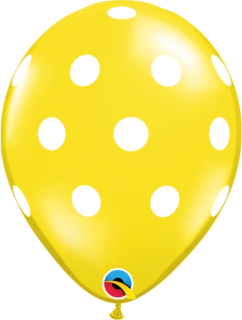 Qualatex Latexballon Big Polka Dots verschiedene Farben Ø 30cm