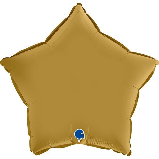 Folienballon Stern Satin Gold 45cm