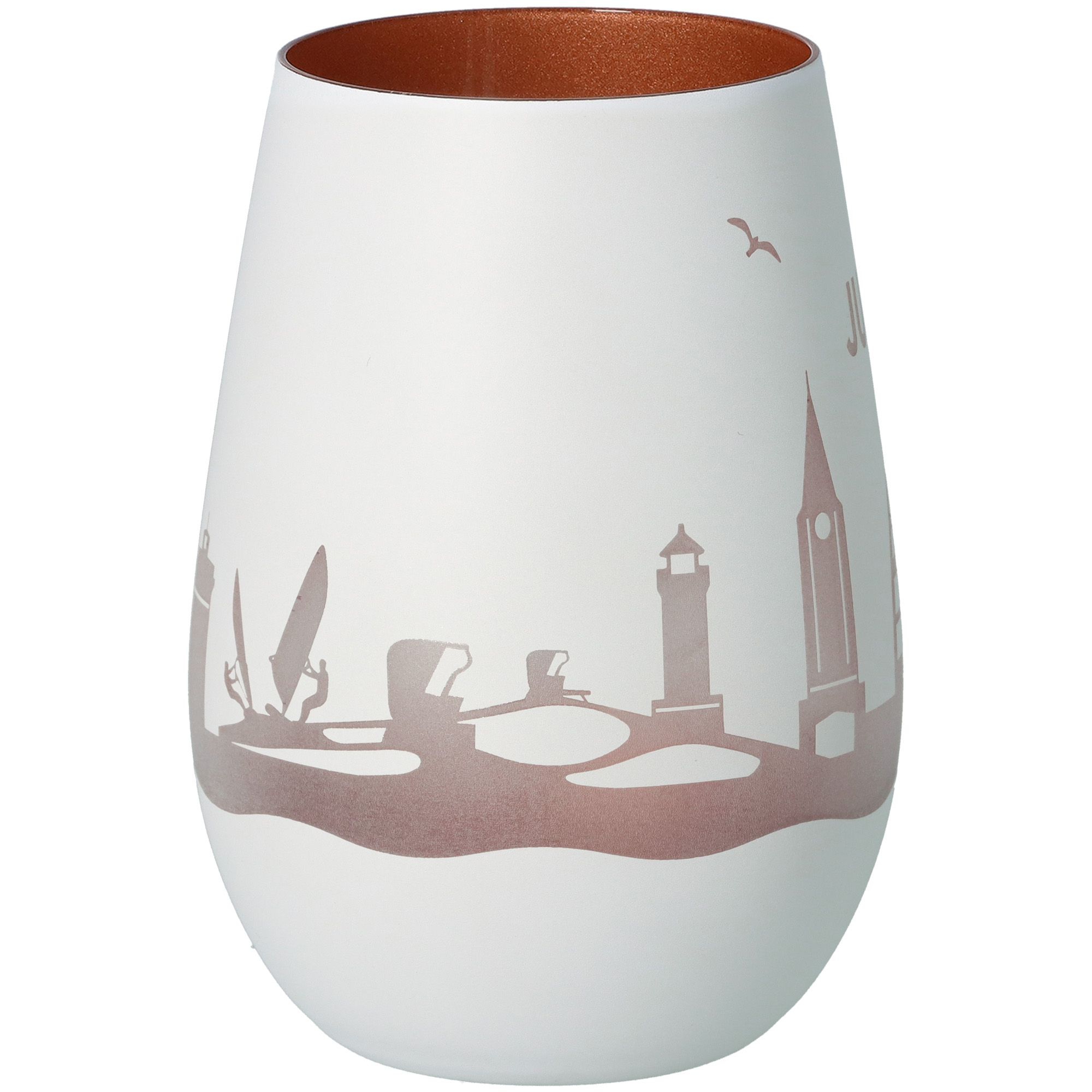 Windlicht Skyline Juist Weiß/Bronze Windlicht Skyline Juist Weiß/Bronze