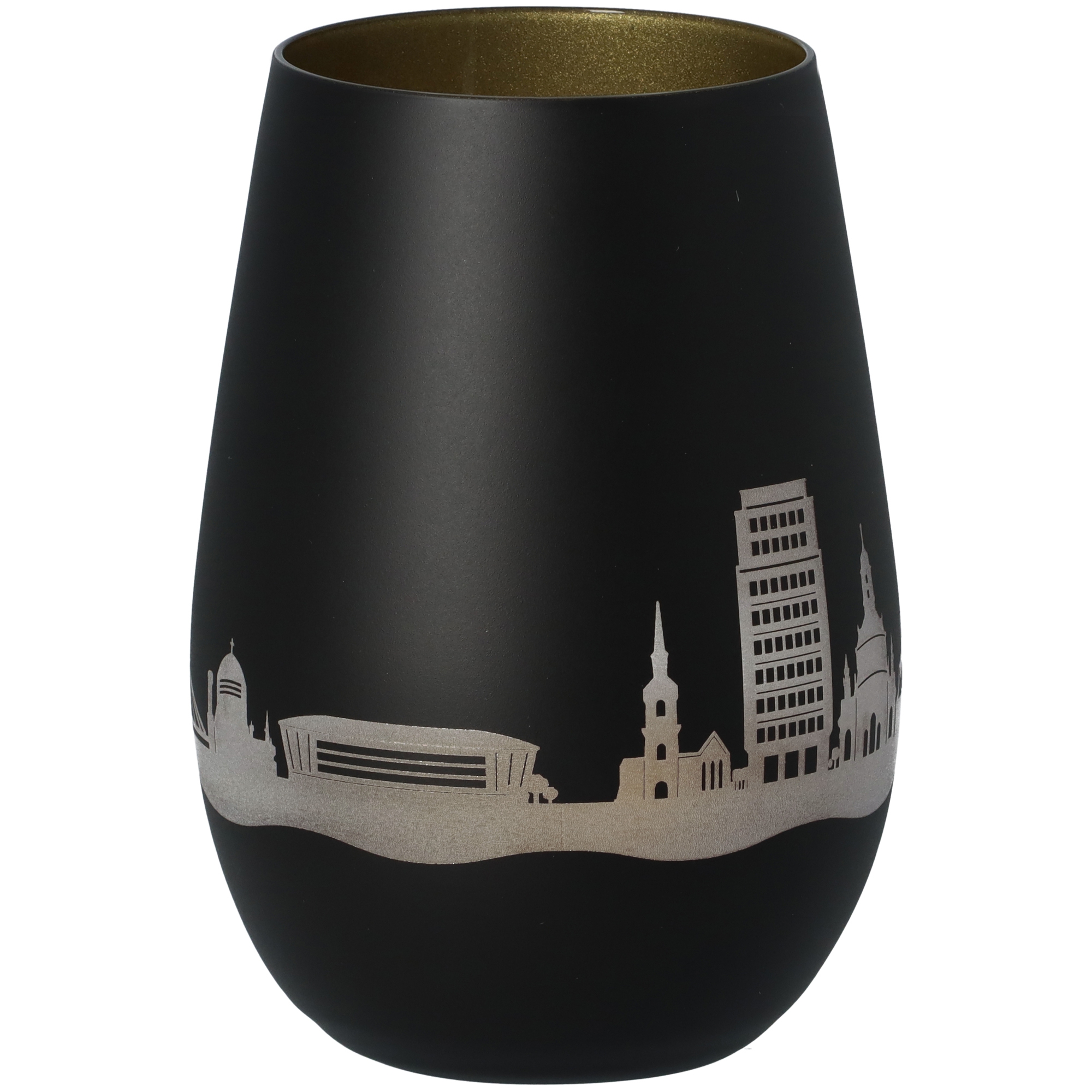 Windlicht Skyline Dresden Schwarz/Gold Windlicht Skyline Dresden Schwarz/Gold