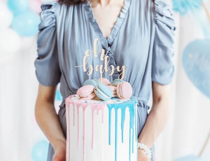 Cake Topper aus Holz "Oh Baby" Cake Topper aus Holz "Oh Baby"