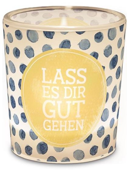 Teelichtglas "Lass es dir gut gehen" Teelichtglas "Lass es dir gut gehen"