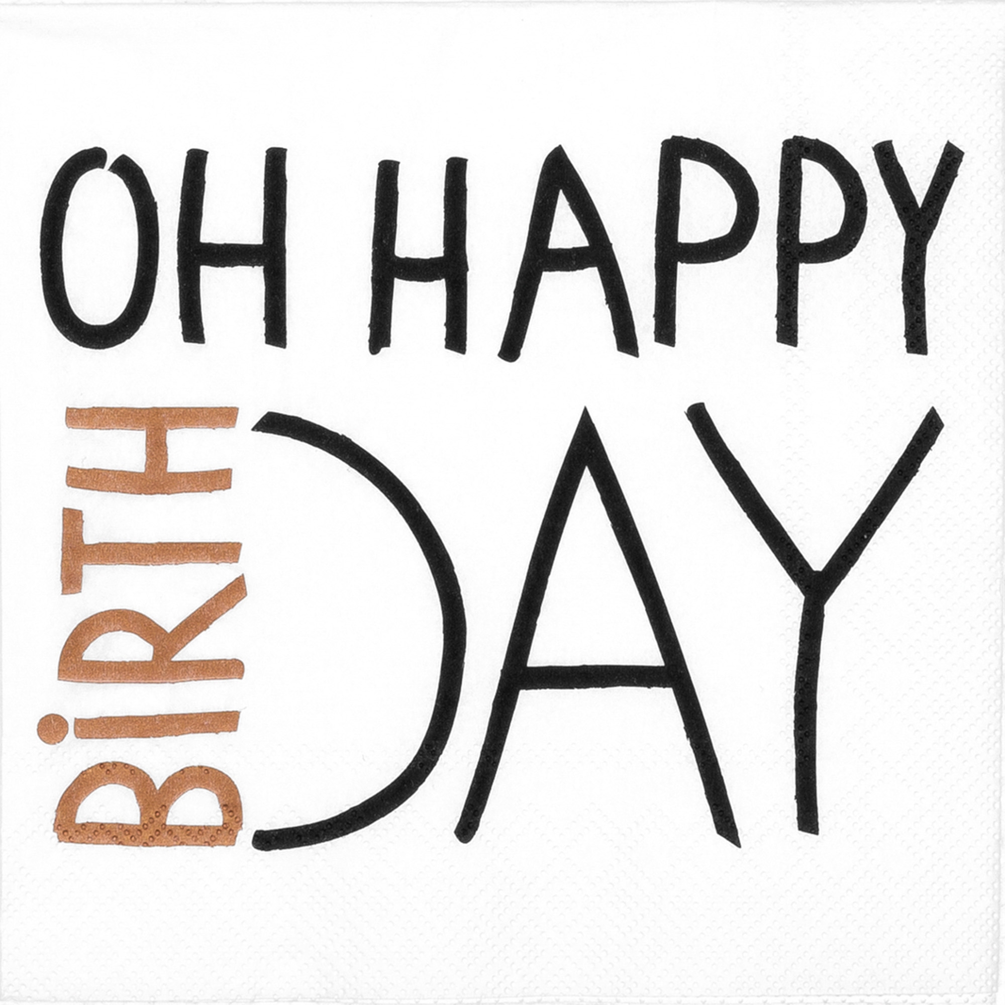 Räder Design - 20 Servietten "Oh Happy Birthday"