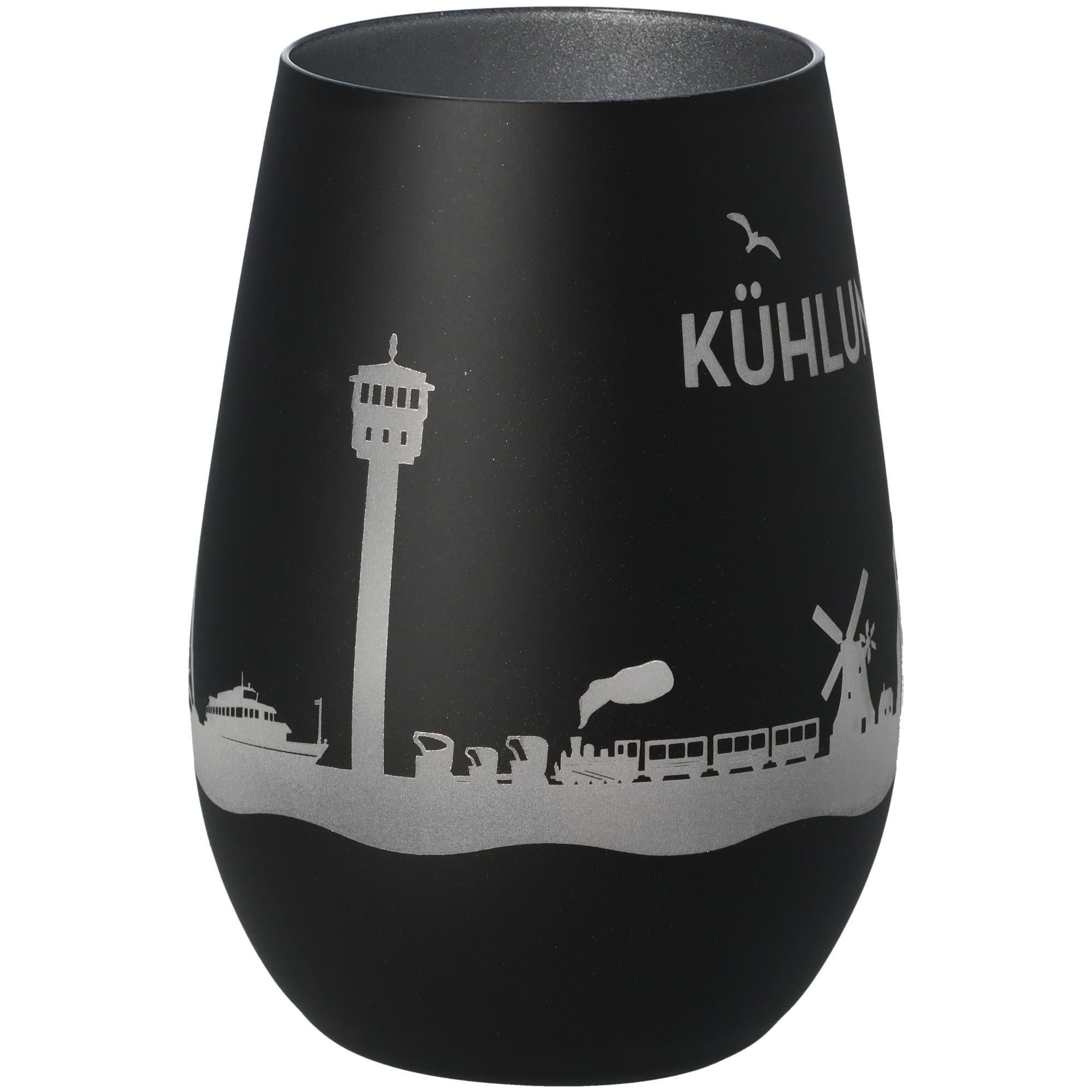 Windlicht Skyline Kühlungsborn Schwarz/Silber Windlicht Skyline Kühlungsborn Schwarz/Silber