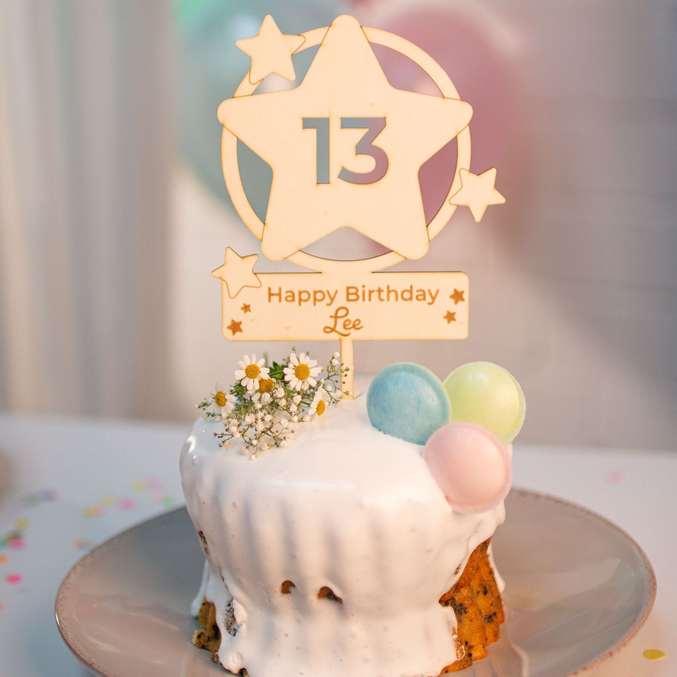 Cake Topper Ballon Stern Cake Topper Ballon Stern