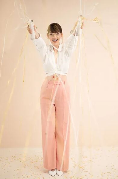 Papier Wurfluftschlangen, Weiß/Gold Papier Wurfluftschlangen, Weiß/Gold