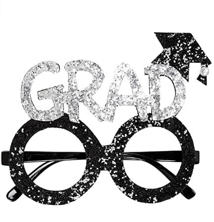 Brille mit Akademikerhut Brille mit Akademikerhut