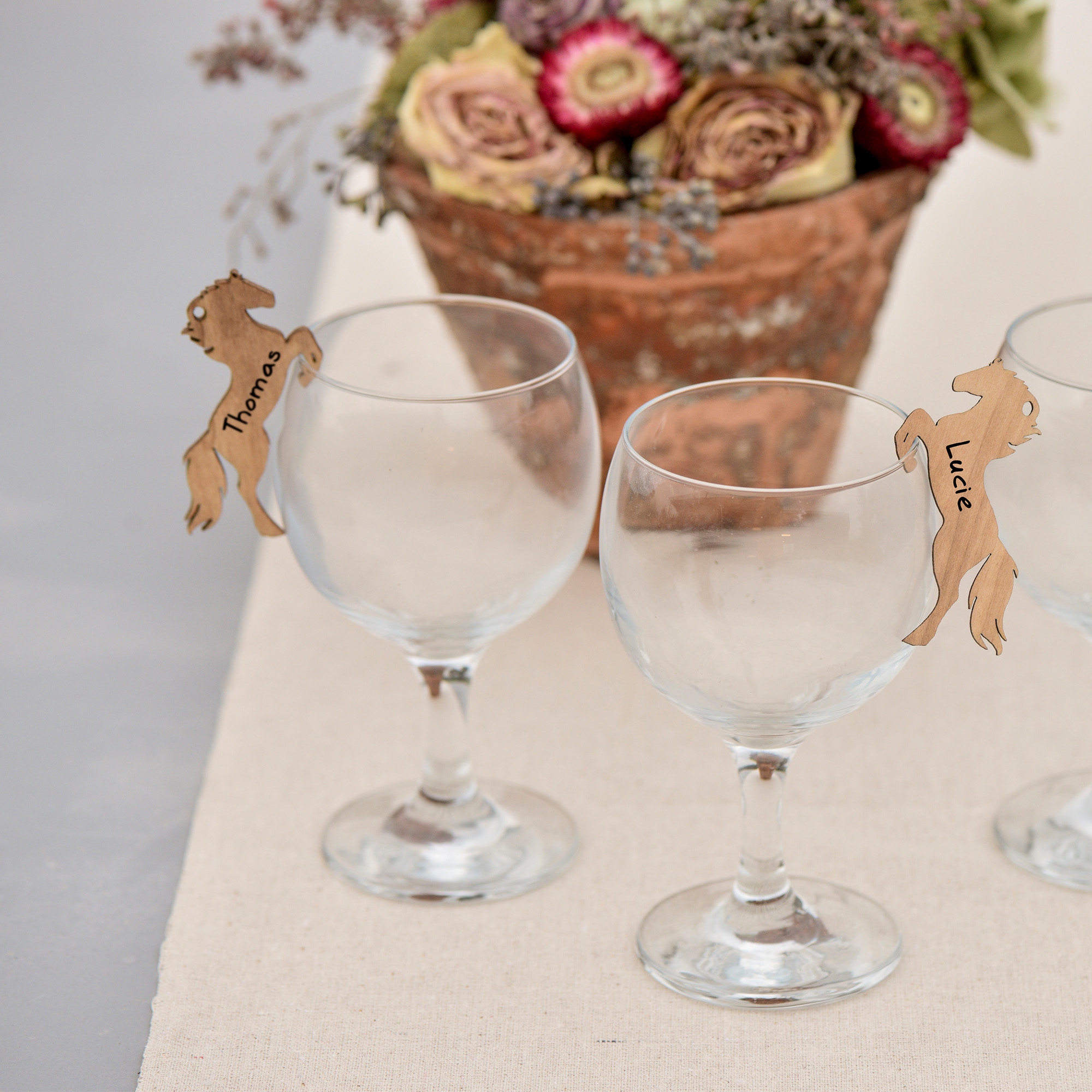 Namensschilder "Pferd" 6 Stück Namensschilder "Pferd" 6 Stück