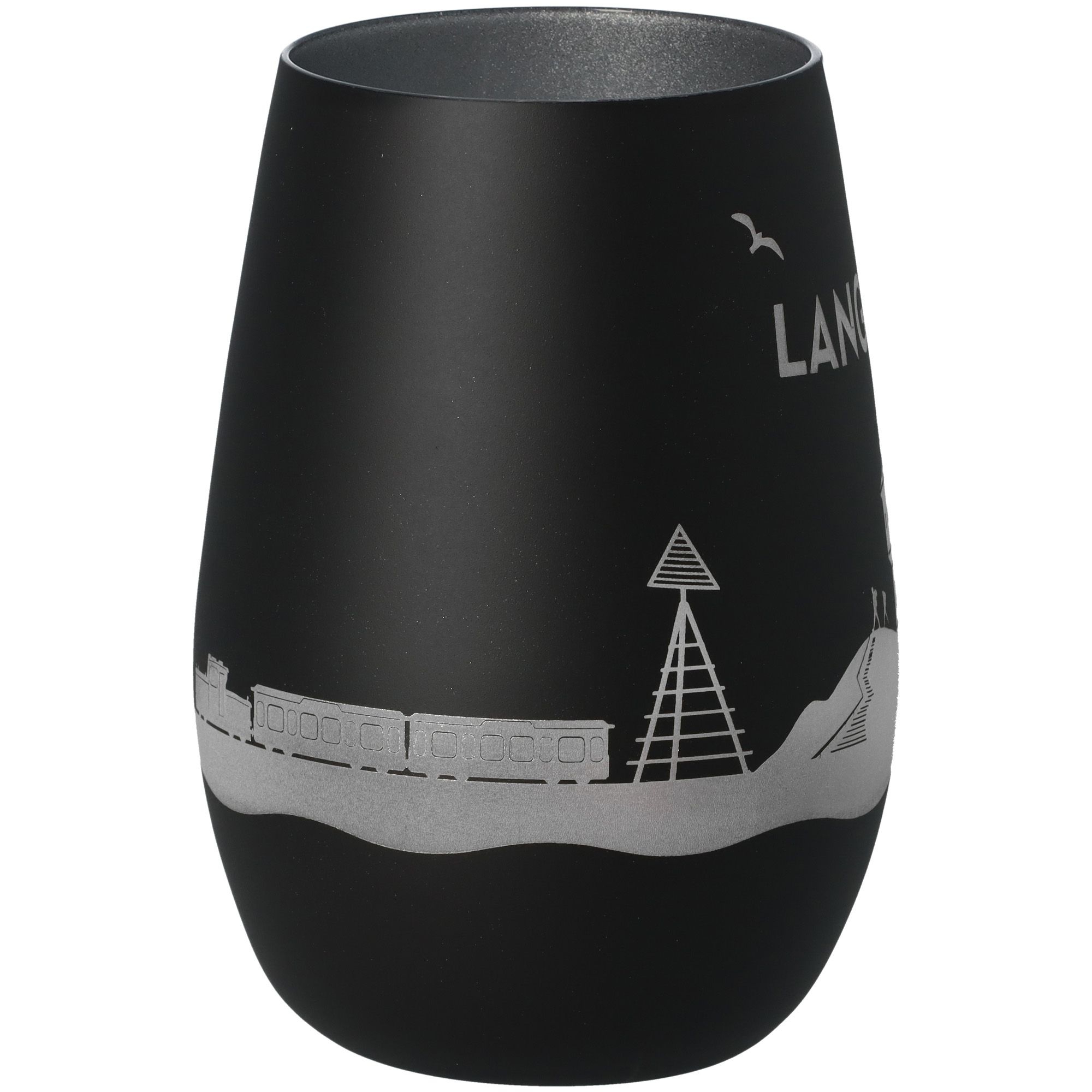 Windlicht Skyline Langeoog Schwarz/Silber Windlicht Skyline Langeoog Schwarz/Silber