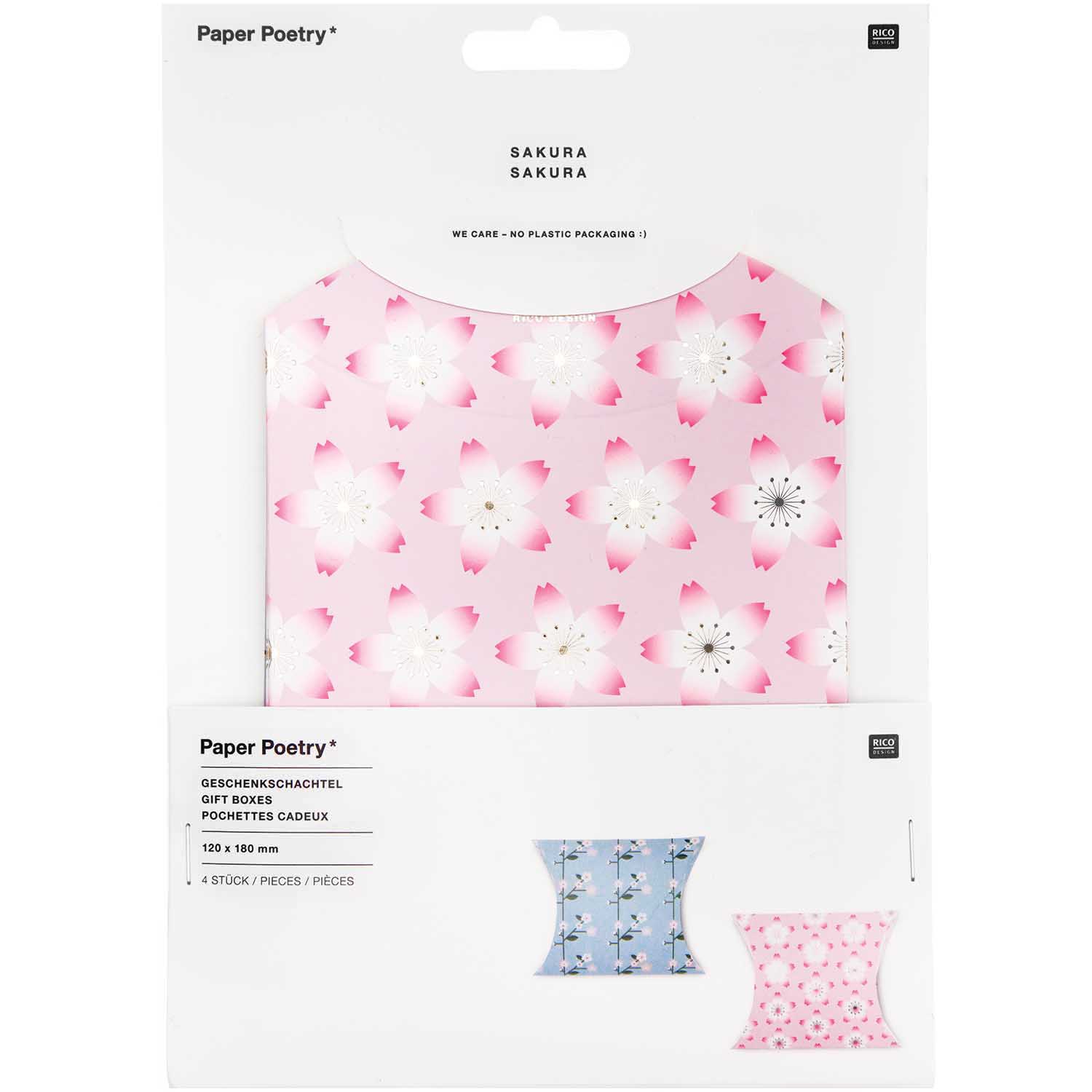 4 Geschenkschachteln "Kirschblüten" 4 Geschenkschachteln "Kirschblüten"