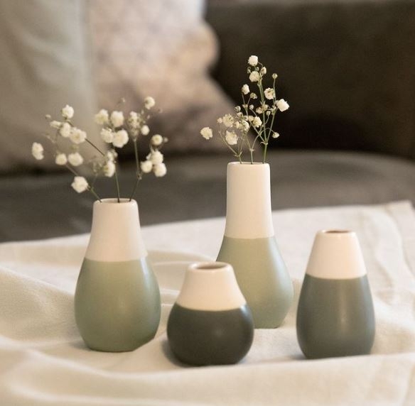 Räder Design - Mini Pastellvasen 4er Set, Grün