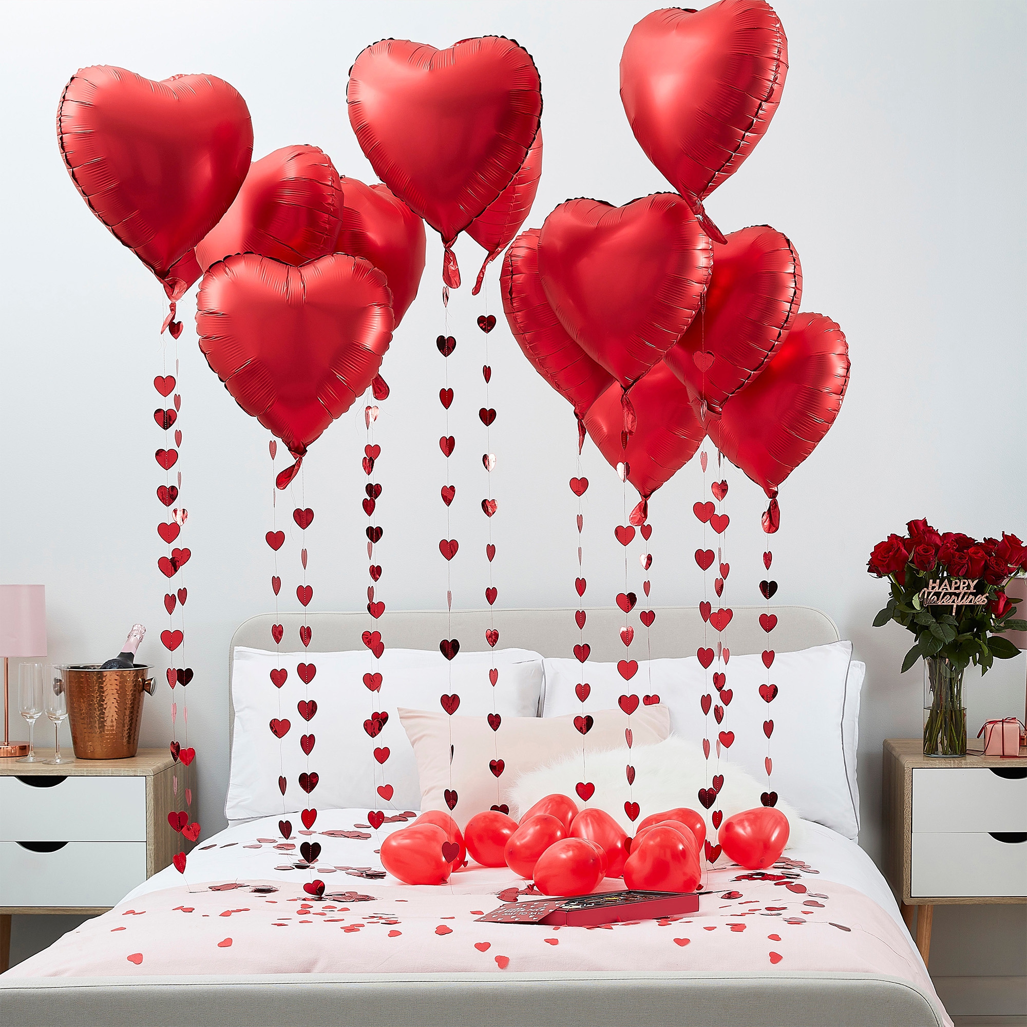 Herzballon-Set zum Valentinstag