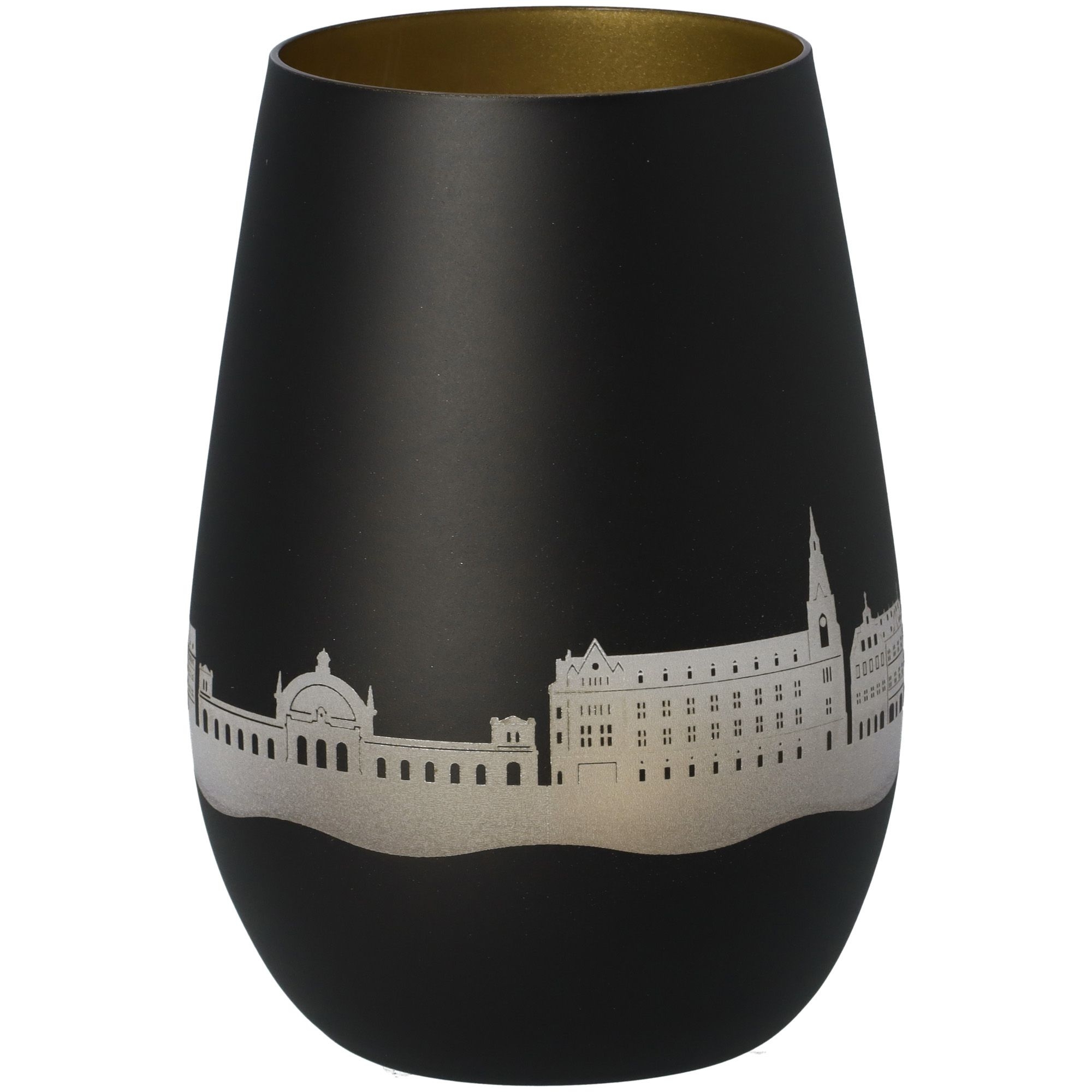 Windlicht Skyline Erfurt Schwarz/Gold Windlicht Skyline Erfurt Schwarz/Gold