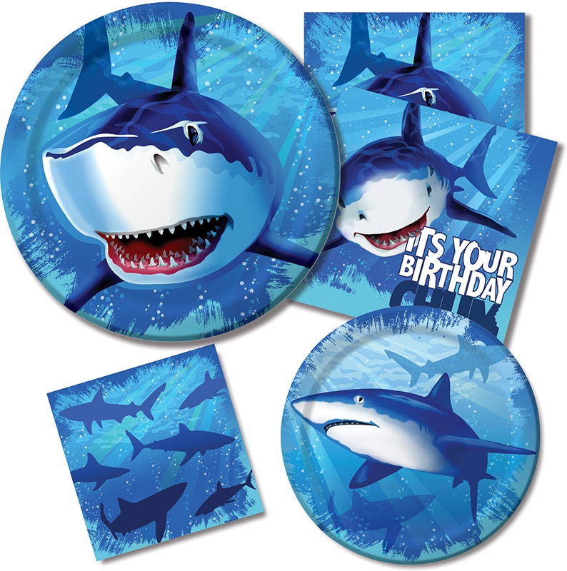 Shark Splash - 8 Kleine Pappteller Shark Splash - 8 Kleine Pappteller