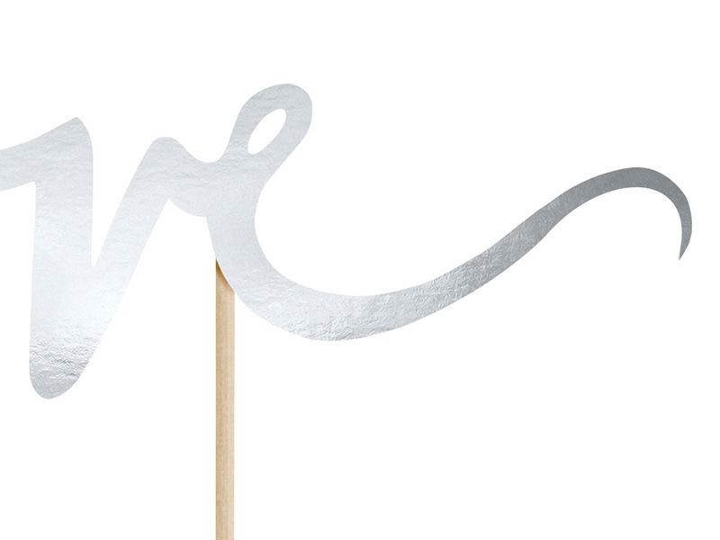 Cake Topper Love Silber Cake Topper Love Silber