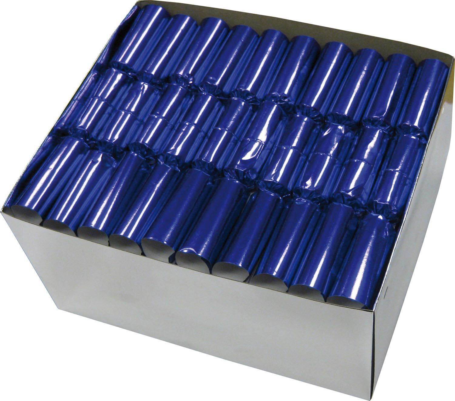 Knallbonbon 22cm, blau, 50er-Schachtel Aluminum