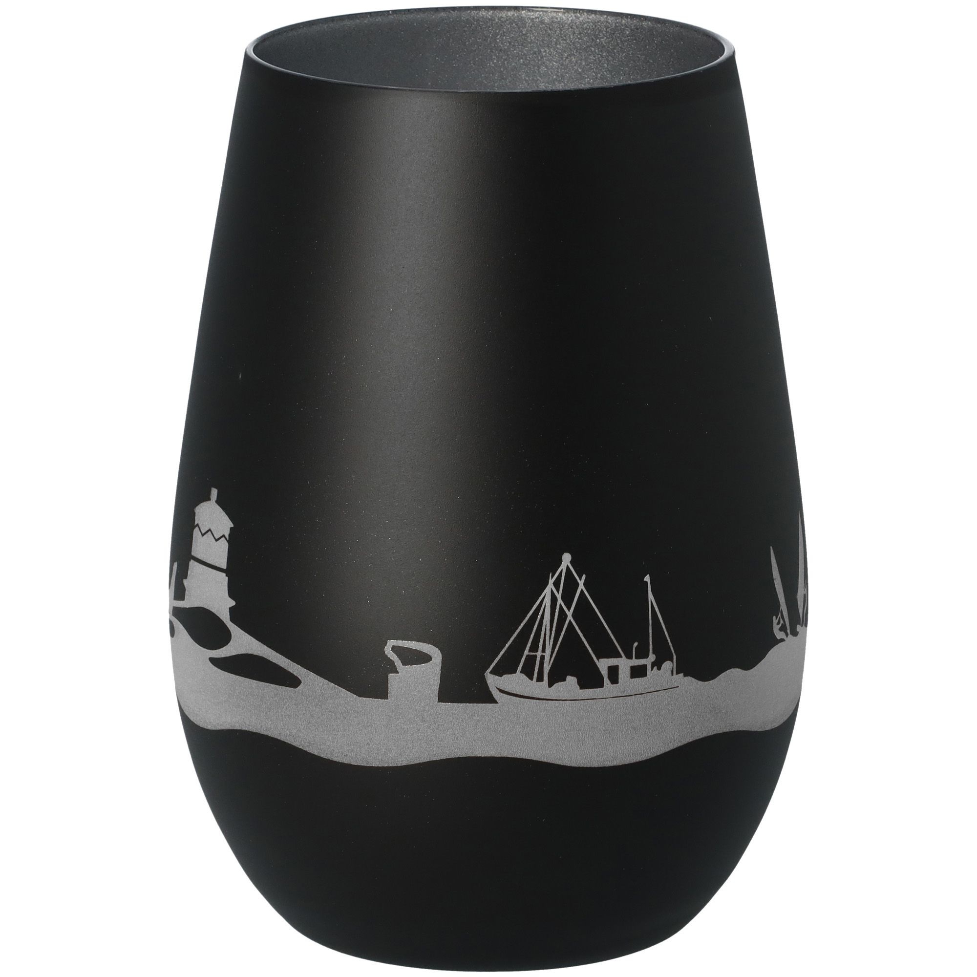 Windlicht Skyline Büsum Schwarz/Silber Windlicht Skyline Büsum Schwarz/Silber