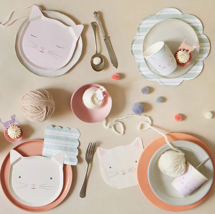 Meri Meri - 8 Papierservietten "Katze" Meri Meri - 8 Papierservietten "Katze"