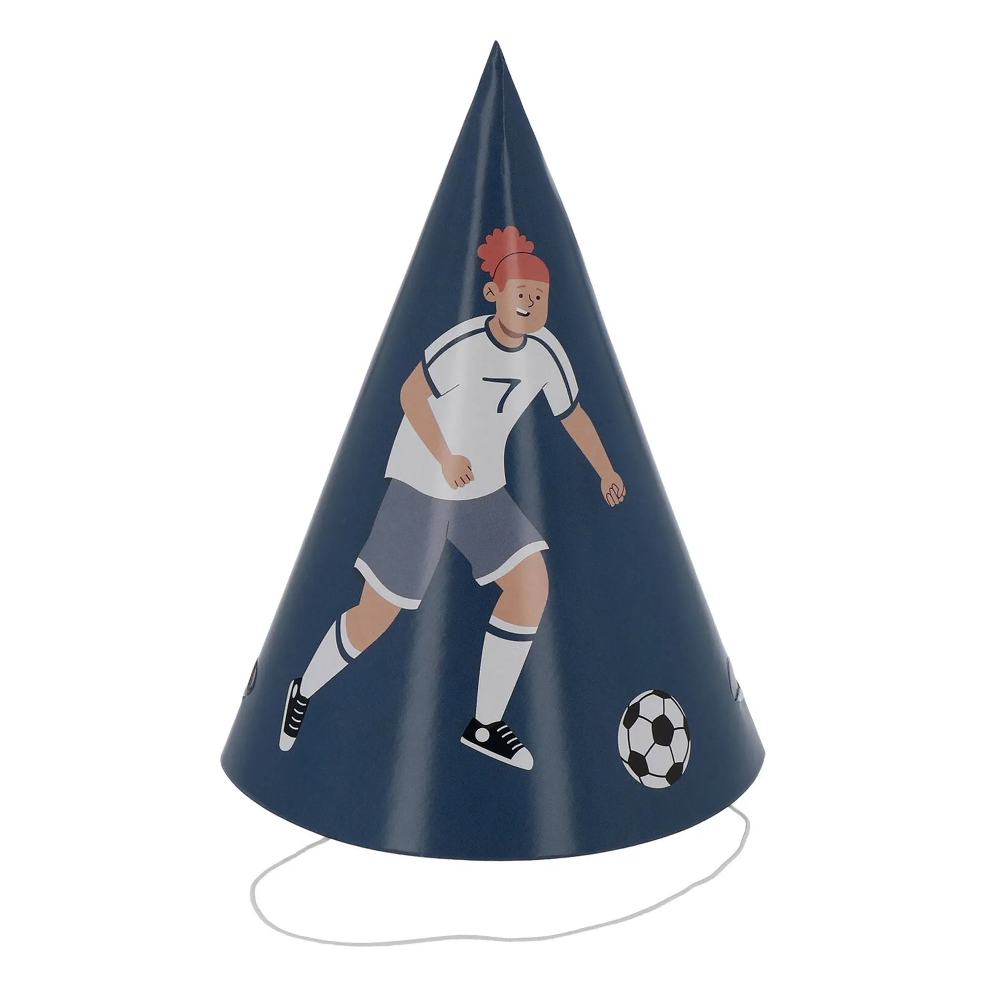 6 Partyhüte "Fußball"