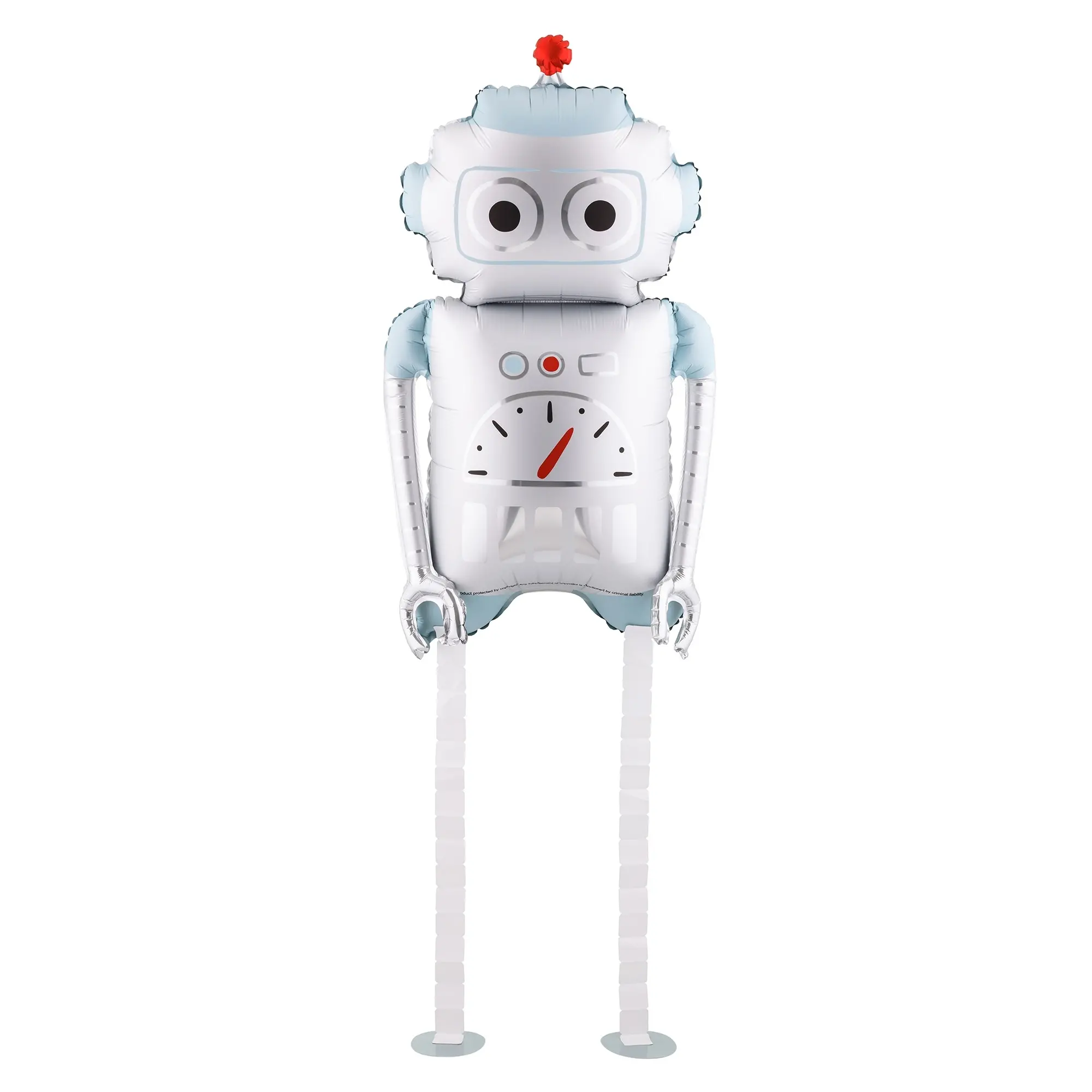 Robot ballon, Mylar Ballon, Silberblau, lange Beine Ballon, niedlicher Roboter