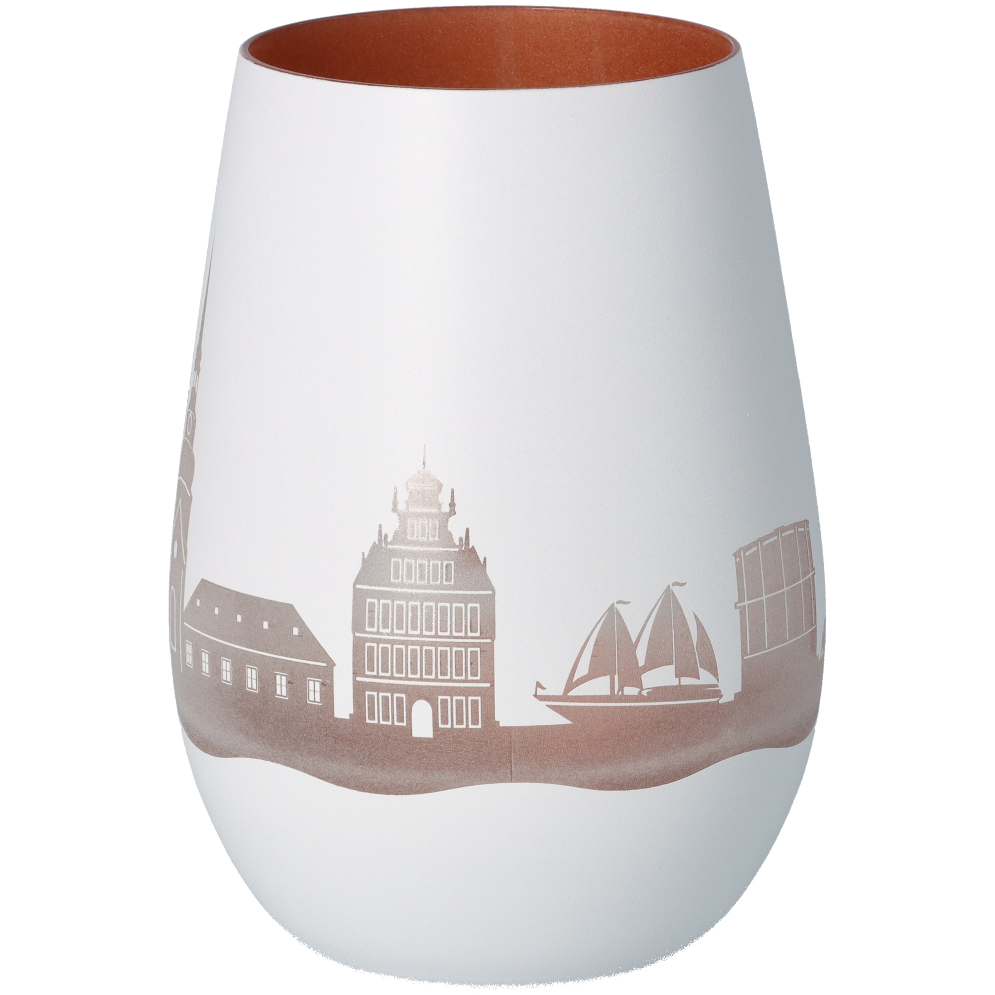 Windlicht Skyline Stade Weiß/Bronze Windlicht Skyline Stade Weiß/Bronze