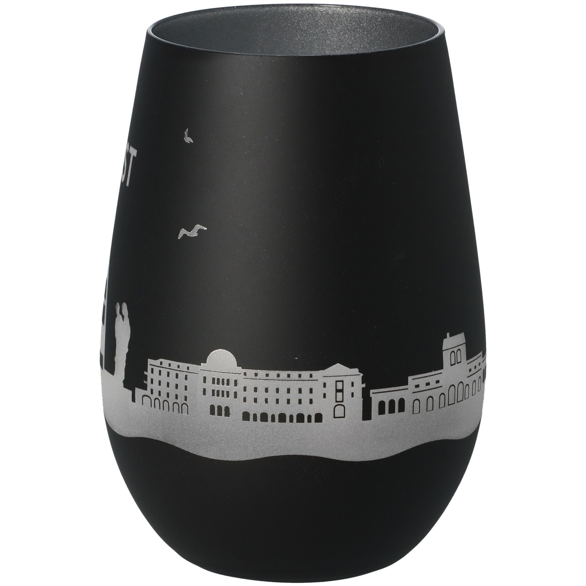 Windlicht Skyline Juist Schwarz/Silber Windlicht Skyline Juist Schwarz/Silber