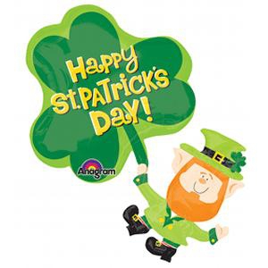 Folienballon "Mr. St. Patrick" 83x72cm Folienballon "Mr. St. Patrick" 83x72cm