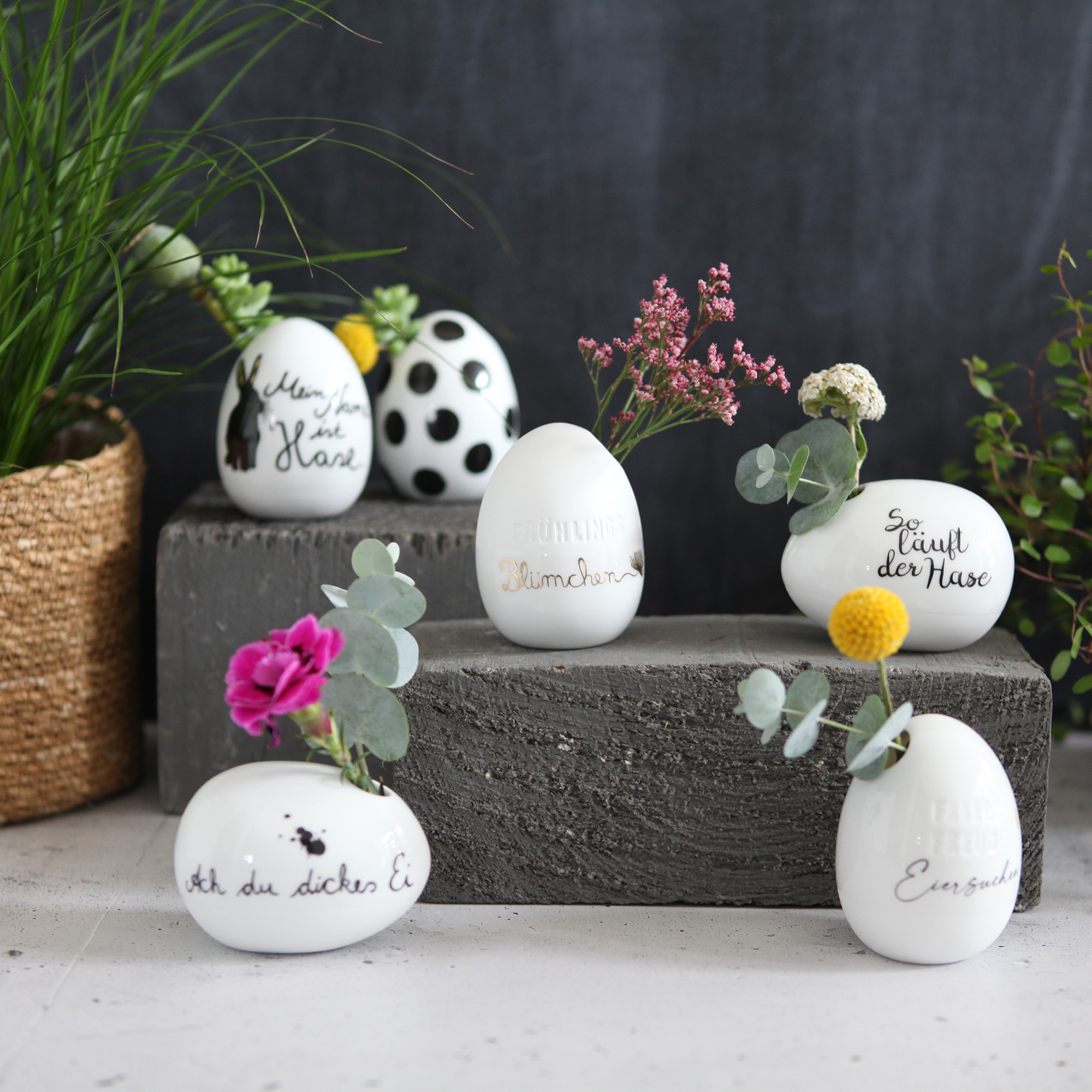 Eiervase "Punkte" Eiervase "Punkte"