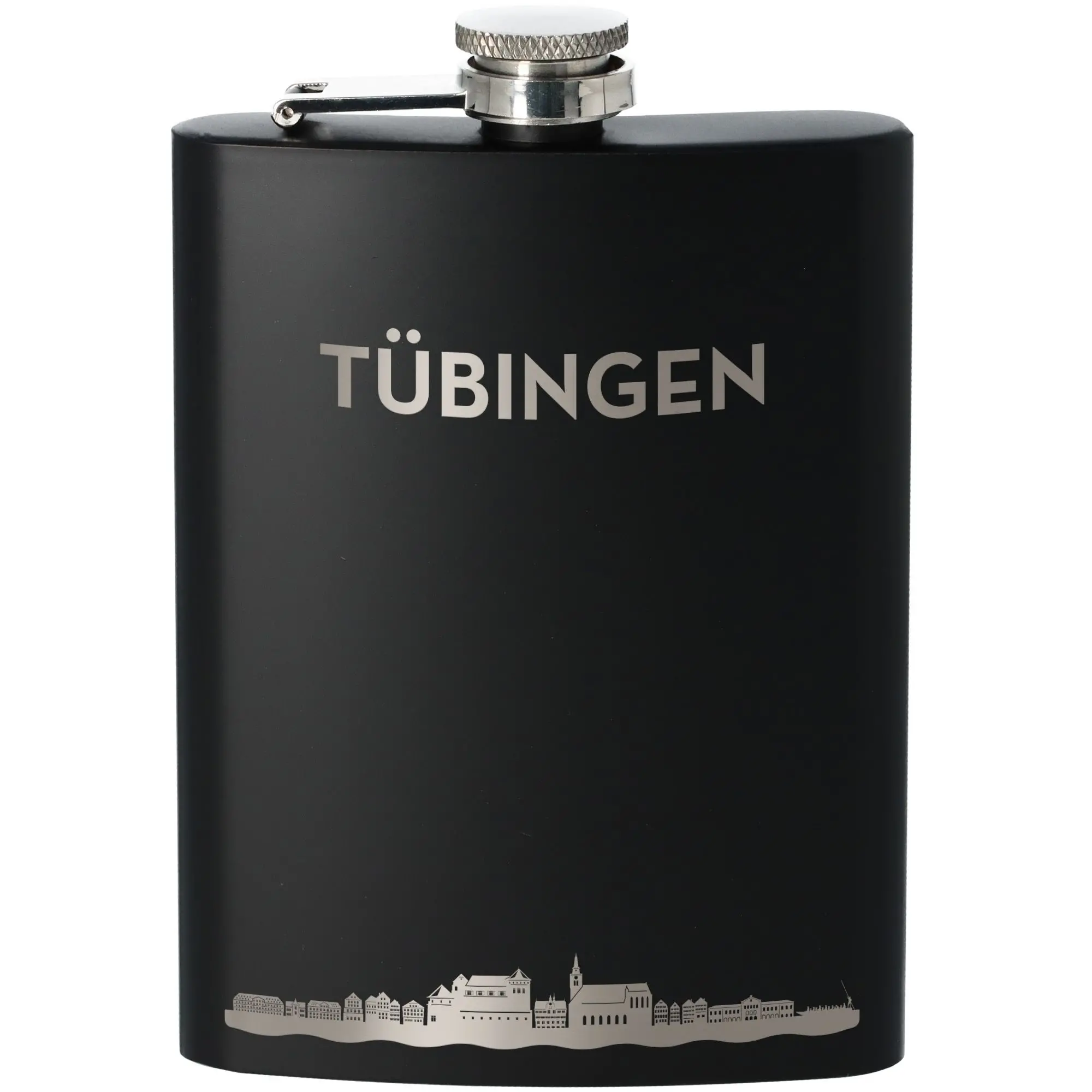 Flachmann Skyline Tübingen Schwarz 225ml