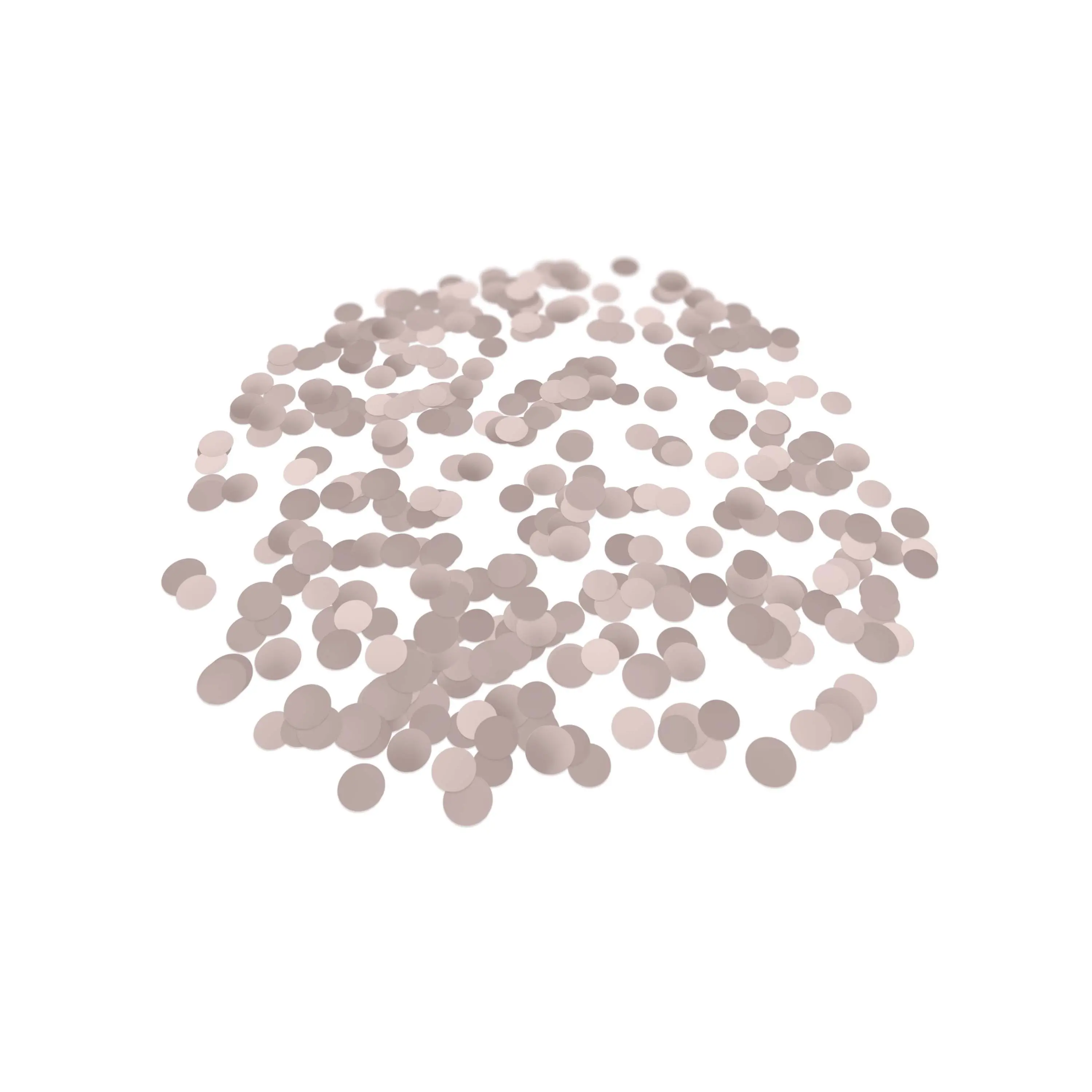 Folienkonfetti 2cm Rund 100g Satin Rose Gold
