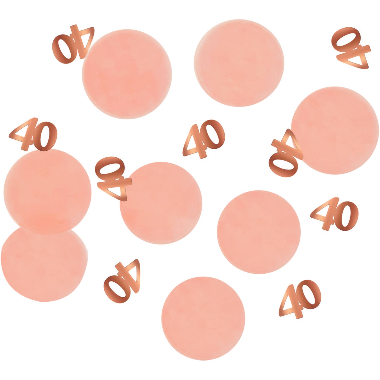 Konfetti "40", Blush/Roségold 25g