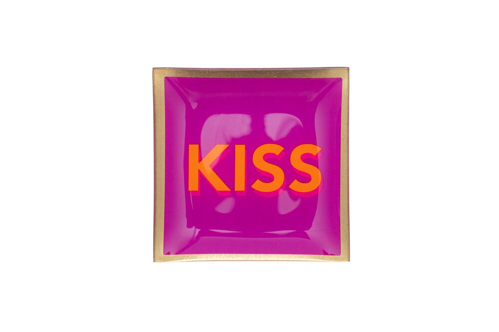 Glasteller "Kiss", Fuchsia - S Glasteller "Kiss", Fuchsia - S