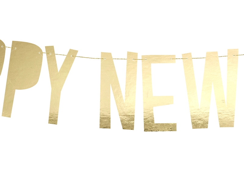 Happy New Year - Girlande Gold Happy New Year - Girlande Gold