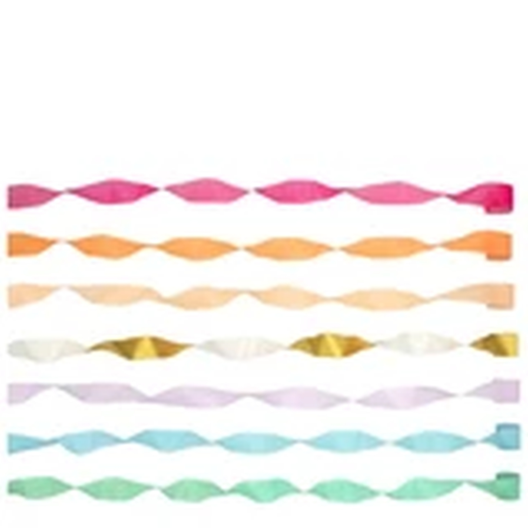 Meri Meri - Krepppapier Streifen - 7 Farben Meri Meri - Krepppapier Streifen - 7 Farben