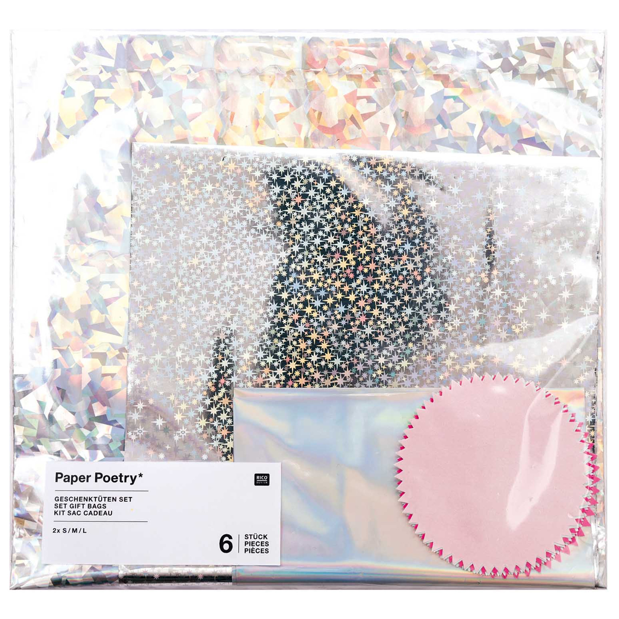 6 teiliges Geschenktüten Set 6 teiliges Geschenktüten Set