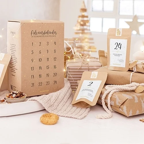 Adventskalender, Adventskalender-Box, Paketbox, Weihnachtsbox, Kleine Geschenke