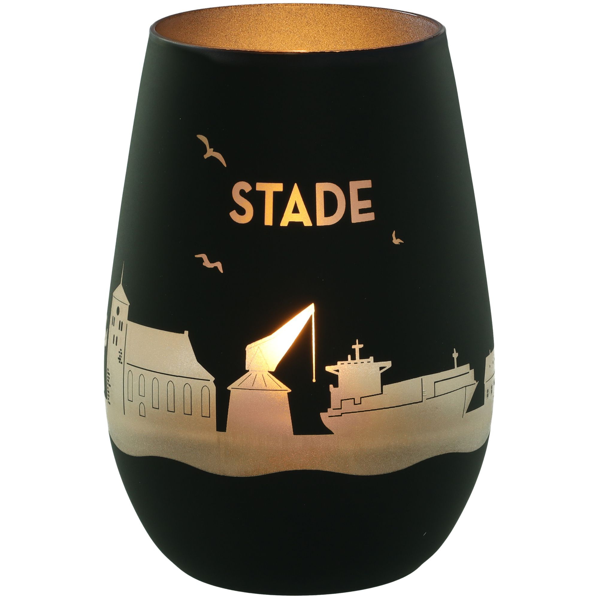 Windlicht Skyline Stade Schwarz/Silber Windlicht Skyline Stade Schwarz/Silber