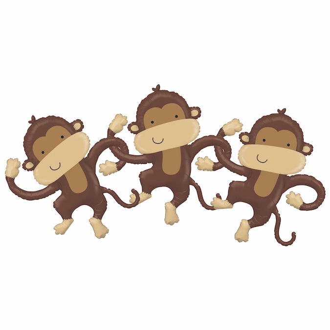 Folienballons "Äffchen" 85cm Folienballons "Äffchen" 85cm