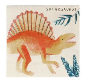 Meri Meri - 16 Cocktailservietten "Königreich der Dinosaurier" Meri Meri - 16 Cocktailservietten "Königreich der Dinosaurier"