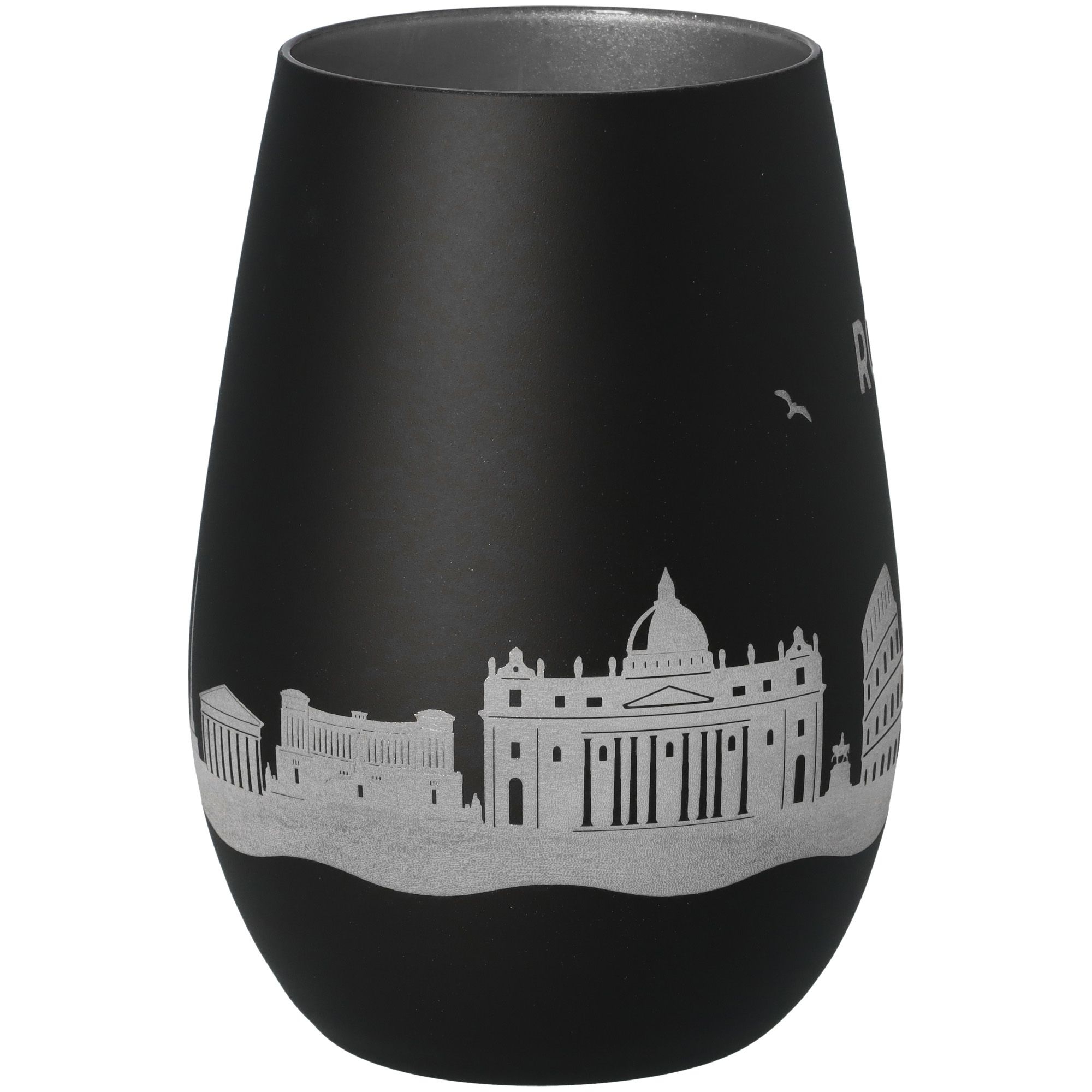 Windlicht Skyline Rom Schwarz/Silber Töpferei, Krug, Vase