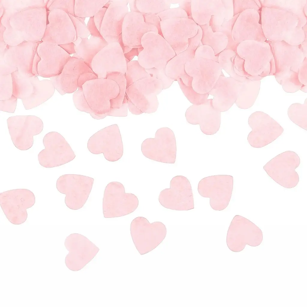 Papierkonfetti "Herzen" Rosa 15g