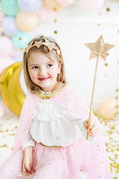 Zauberstab "Glitzerstern", Gold Zauberstab "Glitzerstern", Gold