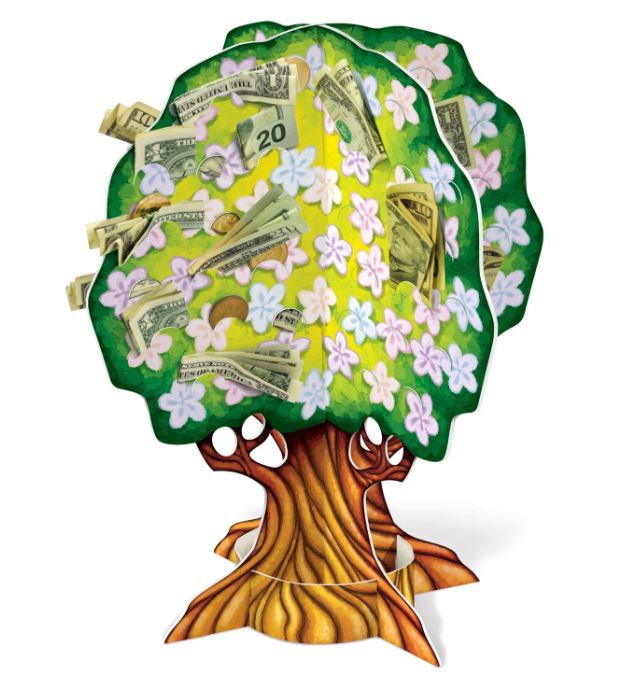 3D Money Tree- Aufsteller für dein Geldgeschenk 3D Money Tree- Aufsteller für dein Geldgeschenk