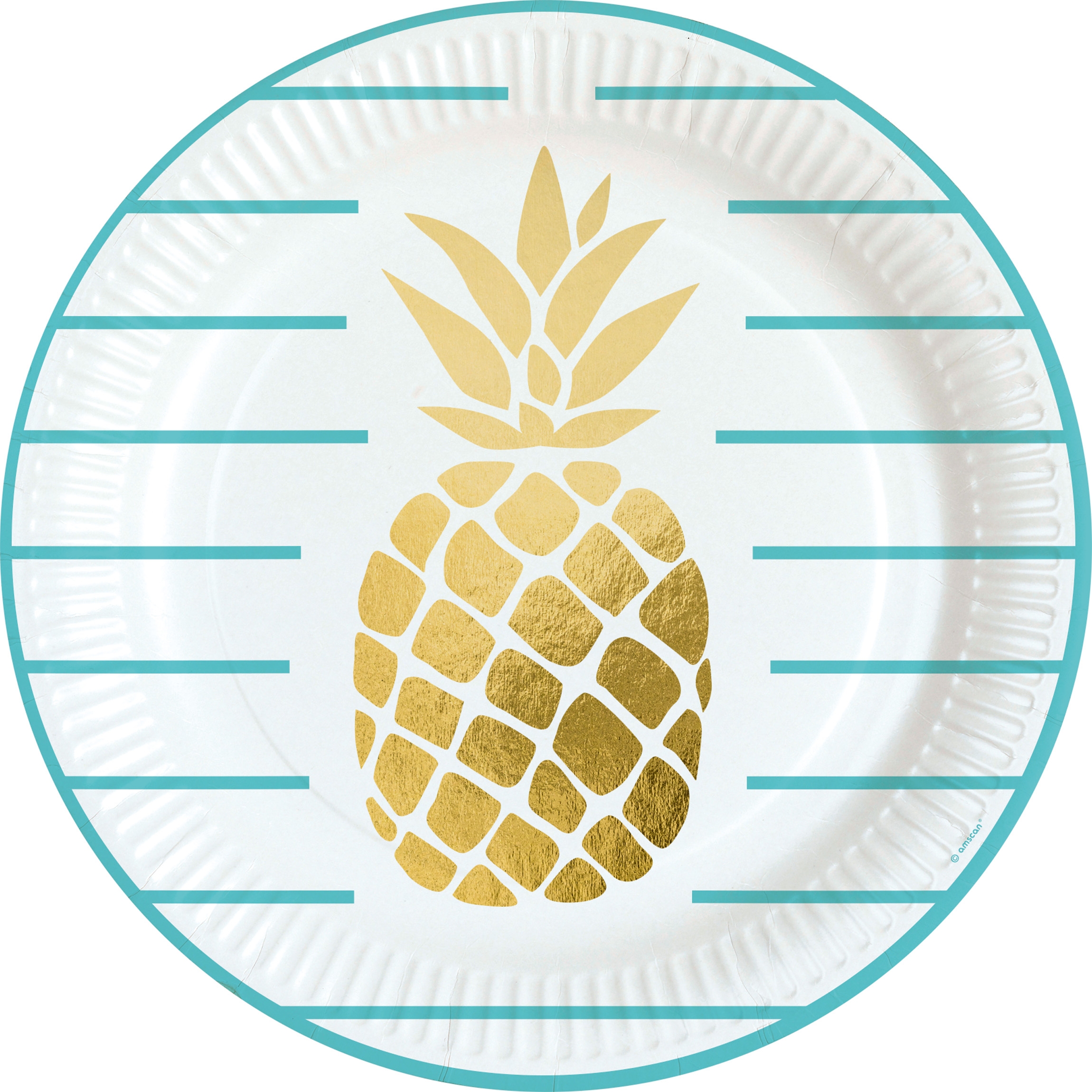 Ananas Party Vibes - 8 Pappteller