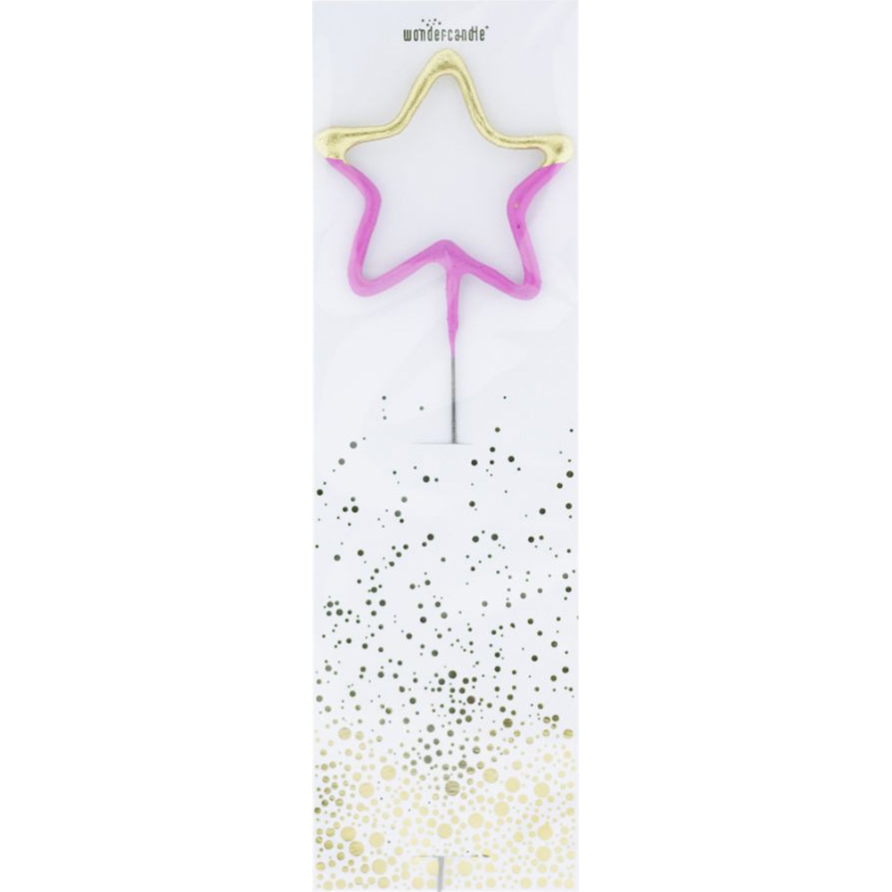 Wunderkerze "Stern" Gold/Pink Wunderkerze "Stern" Gold/Pink
