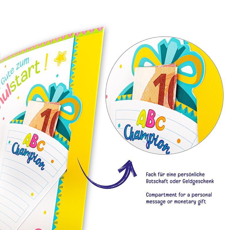 Glückwunschkarte "Alles Gute zum Schulstart!" Glückwunschkarte "Alles Gute zum Schulstart!"