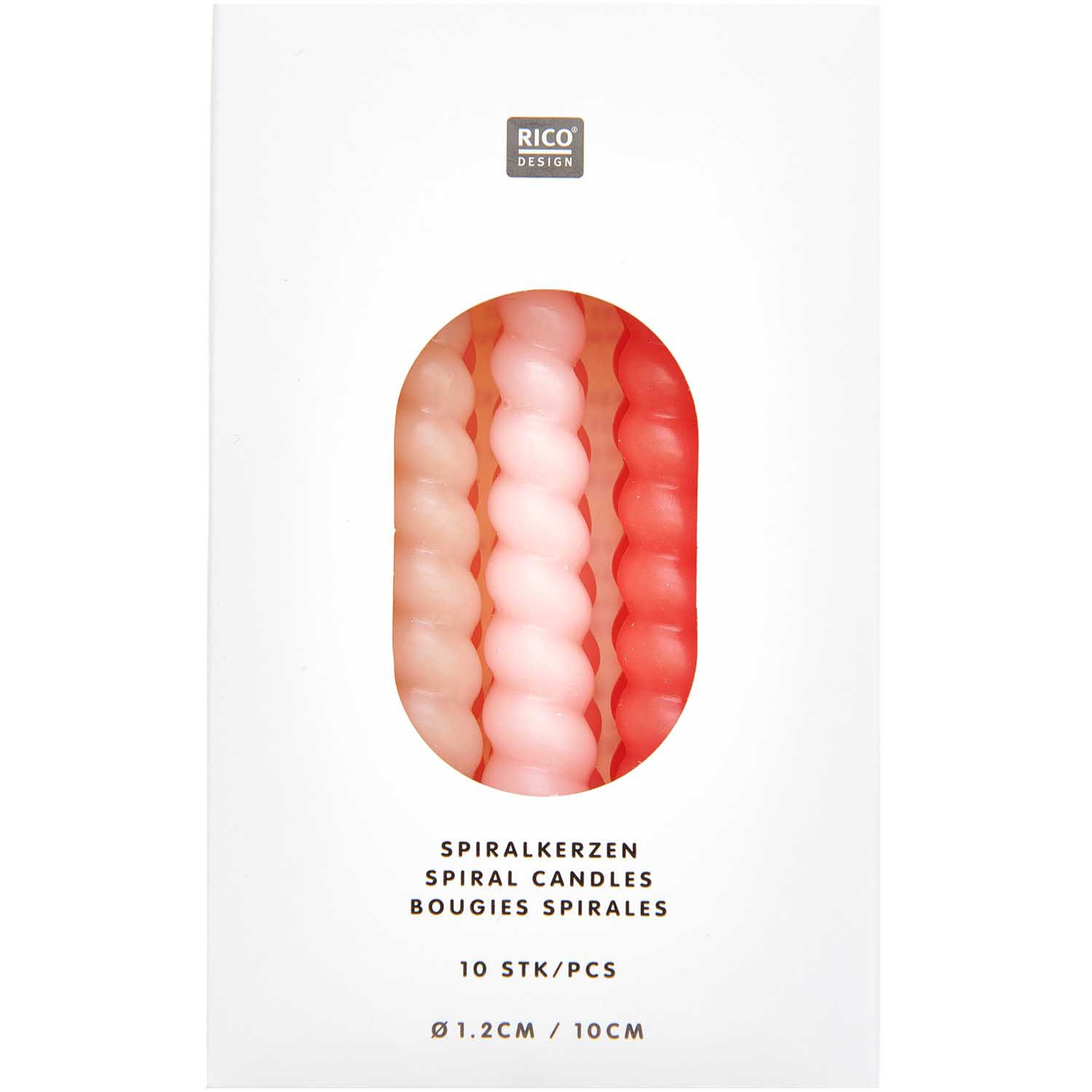 10 Spiralkerzen für den Kuchen - Smokey Rosa je Ø 1,2cm 10 Spiralkerzen für den Kuchen - Smokey Rosa je Ø 1,2cm