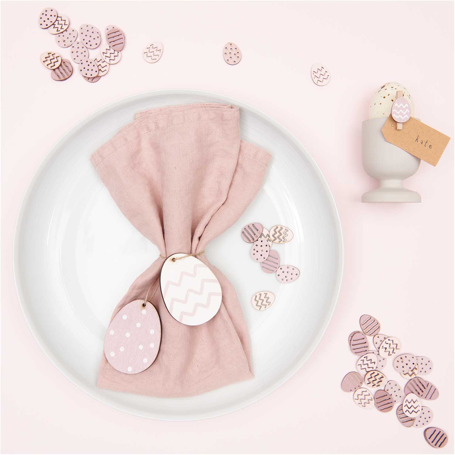 8 Dekoklammern "Osterei", Rosa 8 Dekoklammern "Osterei", Rosa