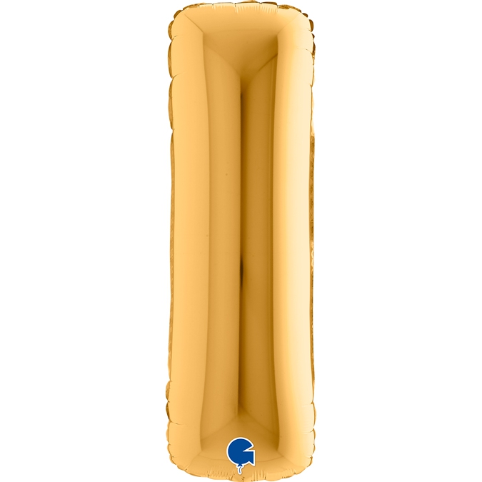 Folienballon Buchstabe I Gold 100cm Folienballon Buchstabe I Gold 100cm